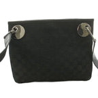 Gucci GG Pattern Shoulder Bag Black Corner — view 3
