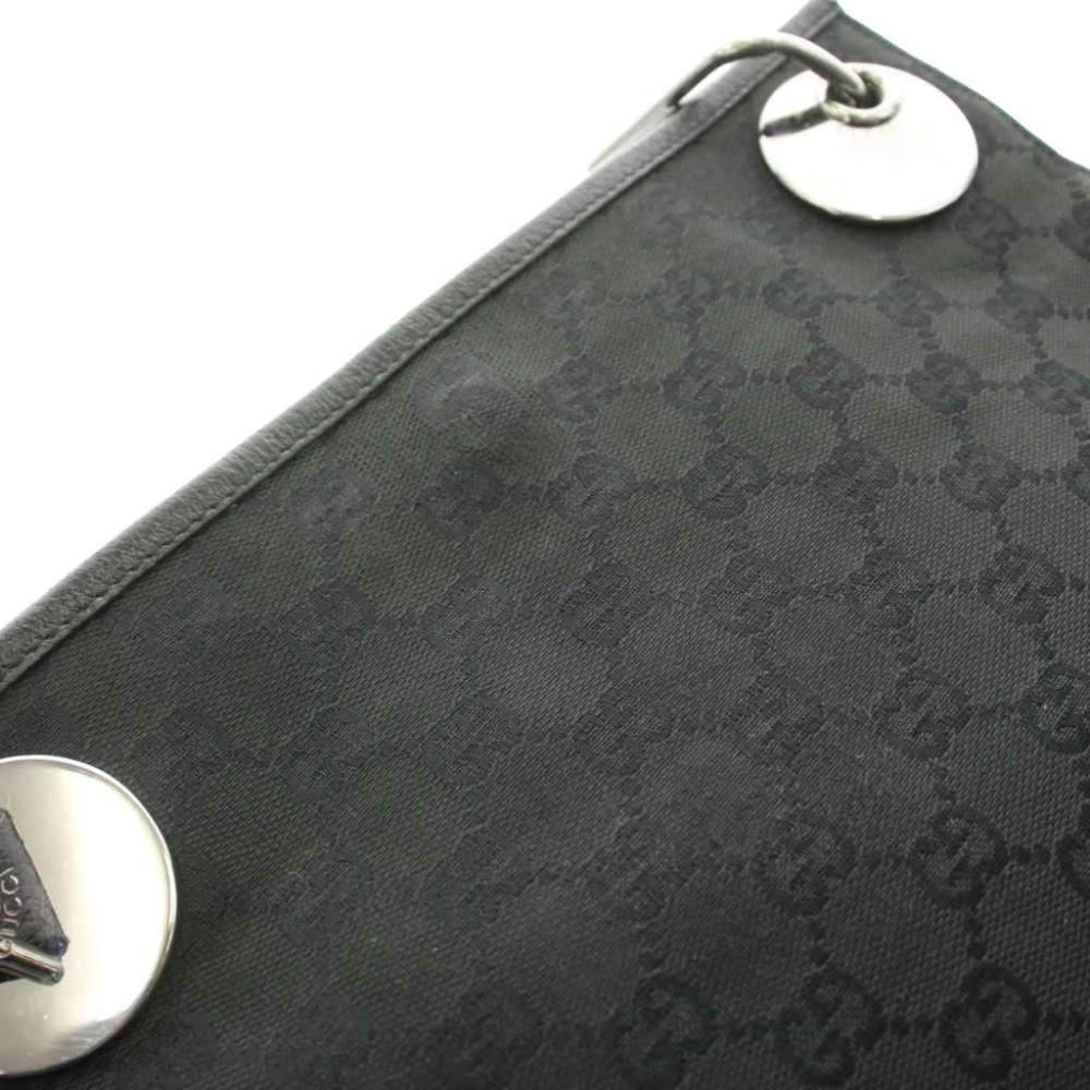 Gucci GG Pattern Shoulder Bag Black Corner — view 6