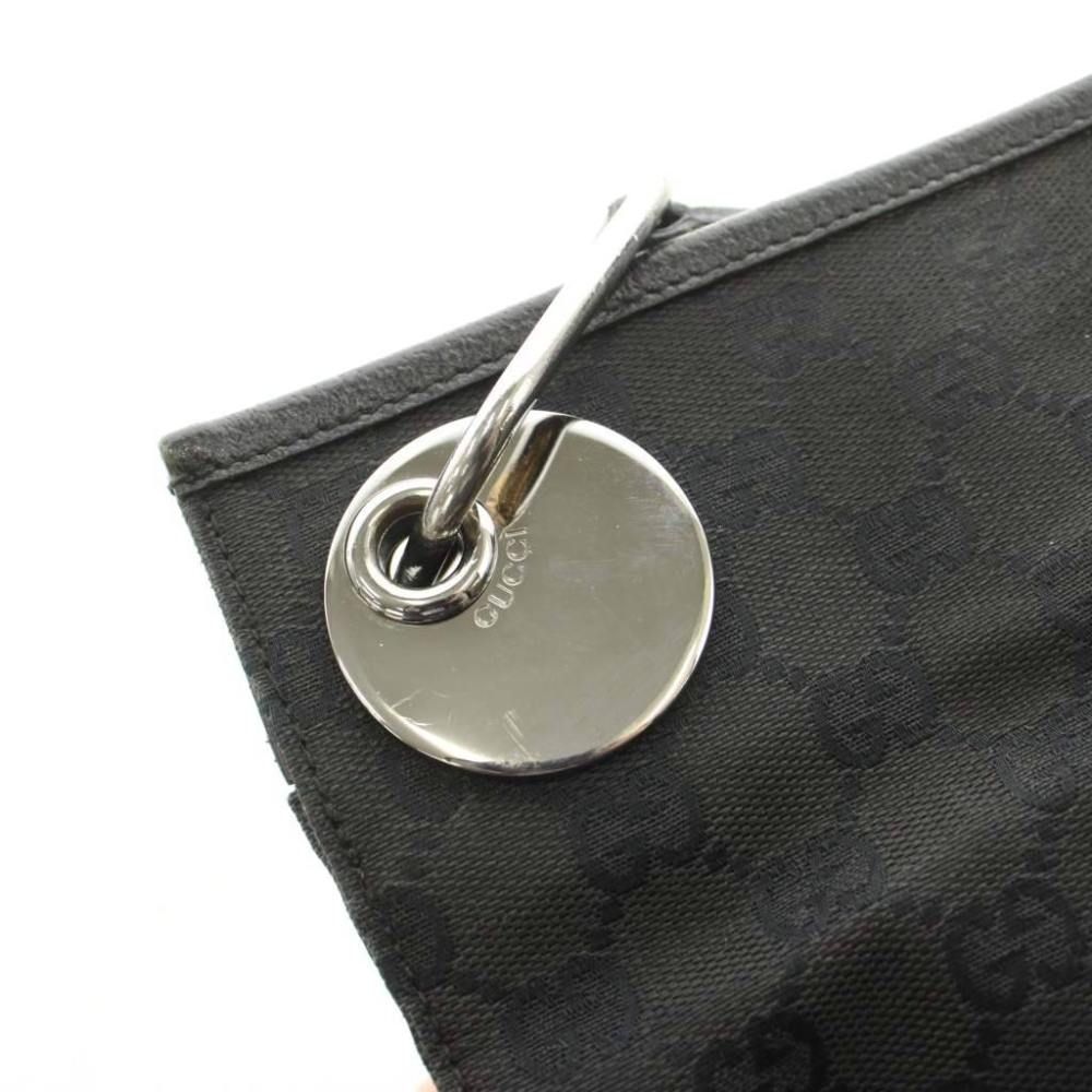 Gucci GG Pattern Shoulder Bag Black Corner — view 7