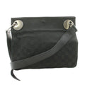 Gucci GG Pattern Shoulder Bag Black Corner