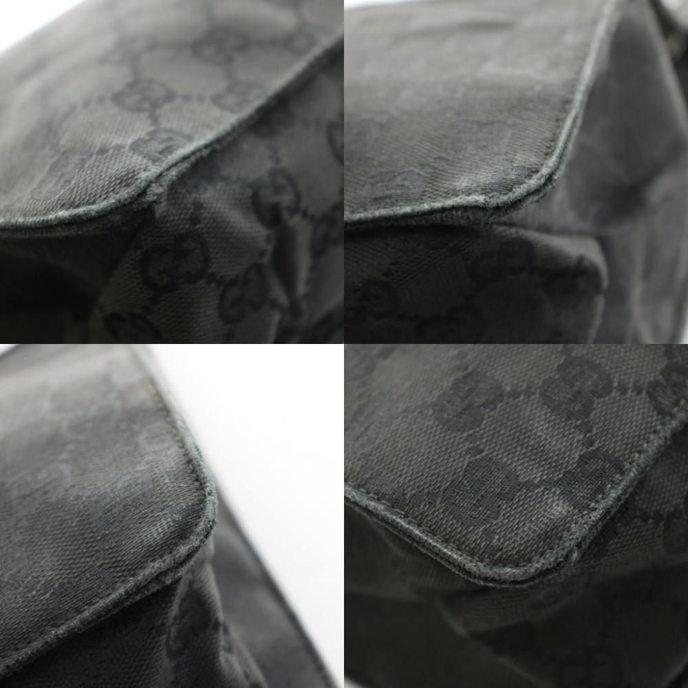 Gucci GG Pattern Shoulder Bag Black Corner — view 8