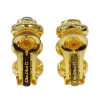 Dior Earrings Rhinestone Metal Gold Multicolor Large Presence — view 4