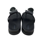 Hermes Sandals Empir 37 Kelly Buckle Leather Black Silver — view 4