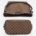 Louis Vuitton Heaven Cabas Rivington Tote Shoulder Bag Damier Ebene Gold Leather — view 3