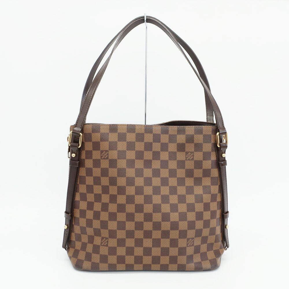 Louis Vuitton Heaven Cabas Rivington Tote Shoulder Bag Damier Ebene Gold Leather — view 2