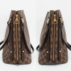 Louis Vuitton Heaven Cabas Rivington Tote Shoulder Bag Damier Ebene Gold Leather — view 4