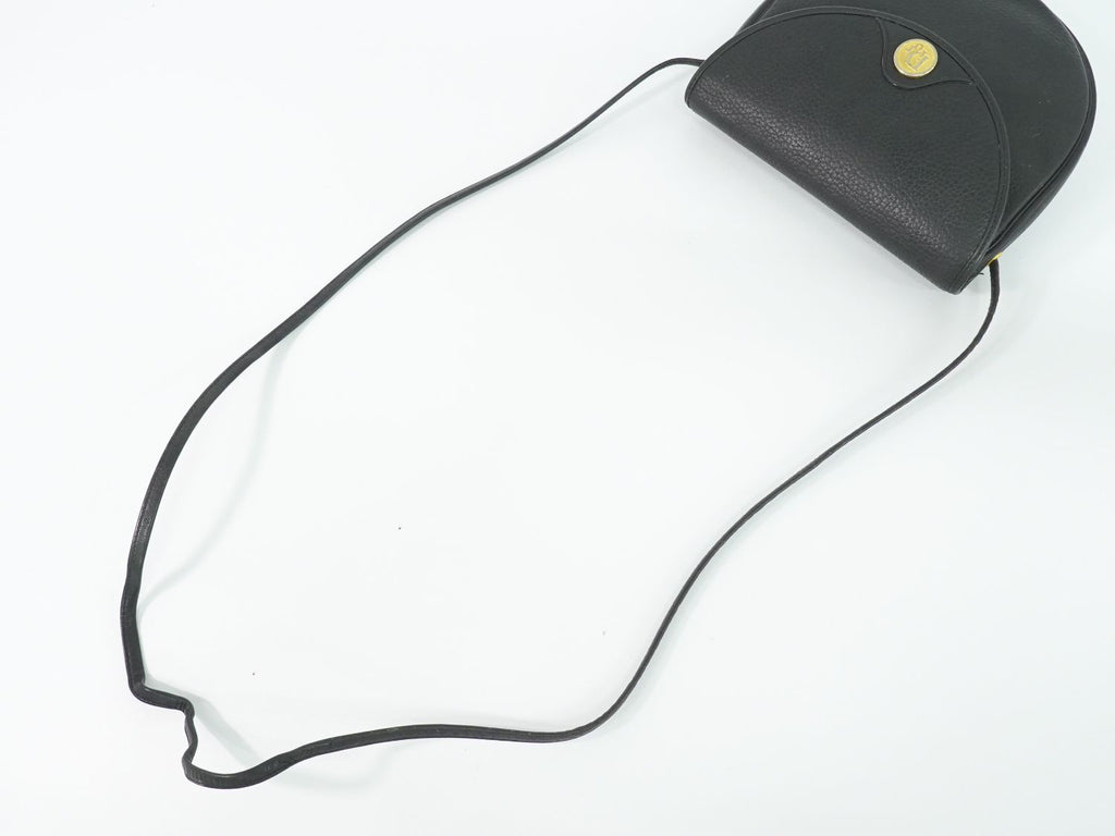 Dior Leather Shoulder Bag Pochette Black — view 4