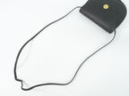 Dior Leather Shoulder Bag Pochette Black — view 4
