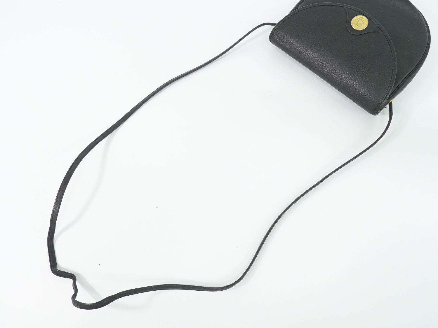 Dior Leather Shoulder Bag Pochette Black — view 4
