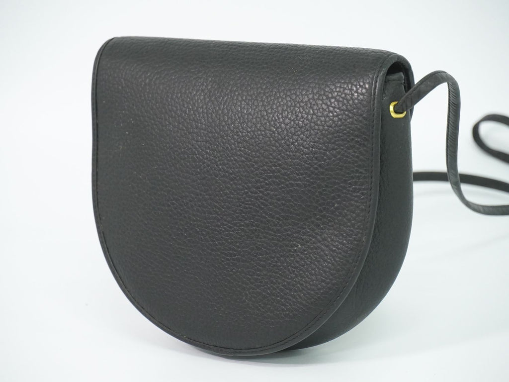 Dior Leather Shoulder Bag Pochette Black — view 2