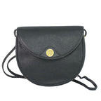 Dior Leather Shoulder Bag Pochette Black