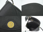 Dior Leather Shoulder Bag Pochette Black — view 8