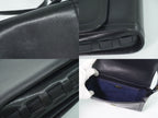 Gucci Vintage Shoulder Bag Pochette Leather Navy — view 8