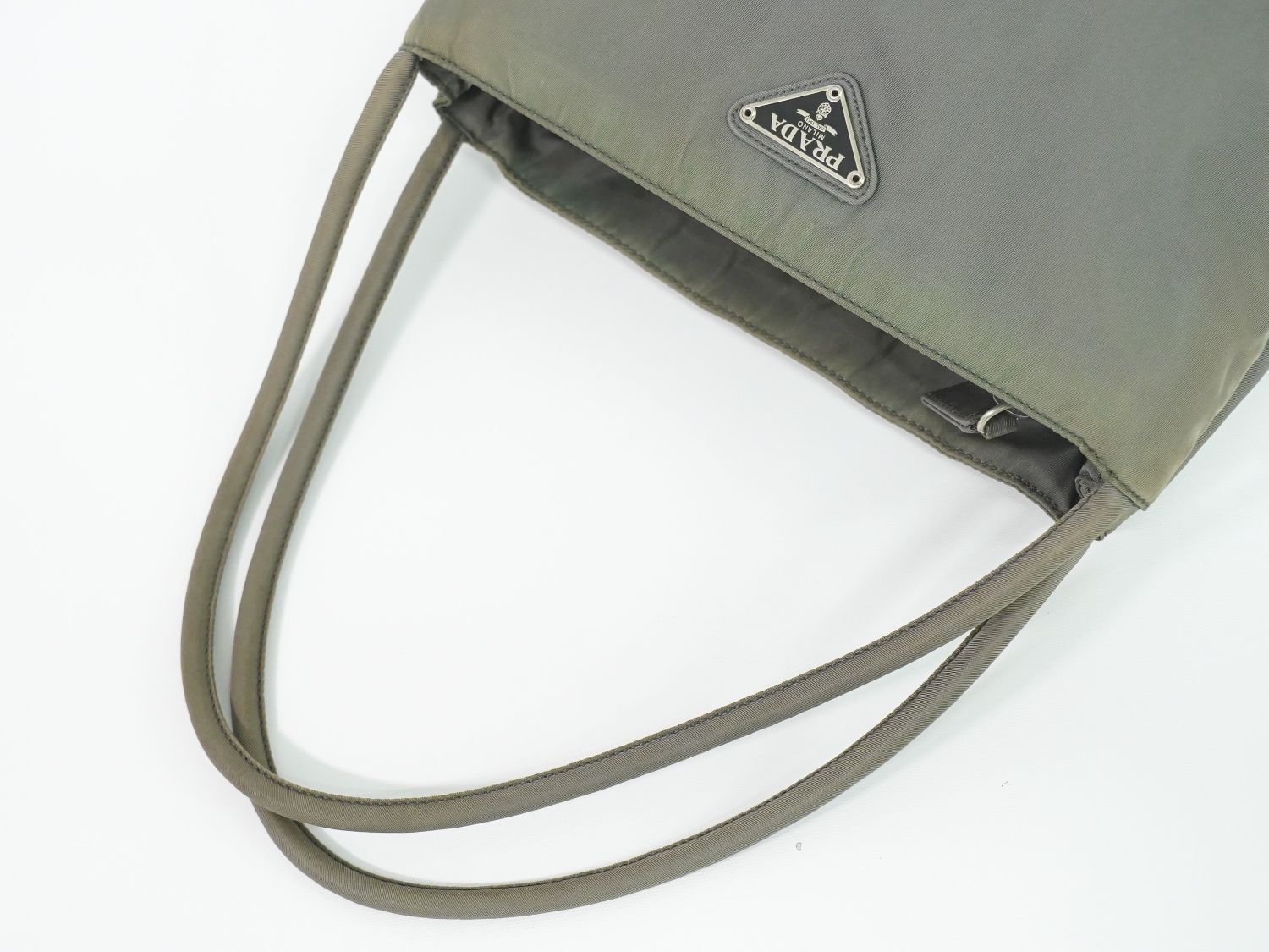 Prada Nylon Tote Khaki — view 4