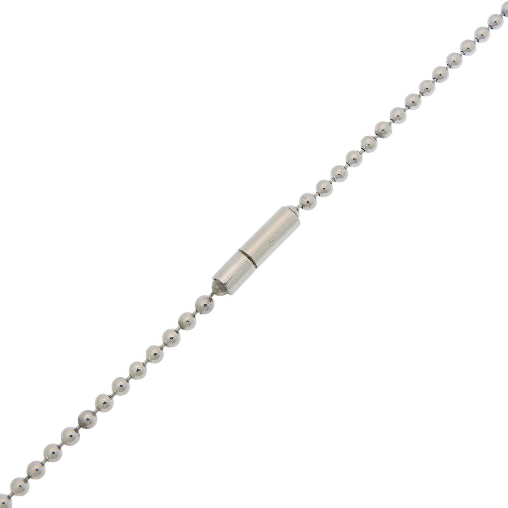 Gucci Dog Tag Ball Chain 925 Sterling Silver Necklace — view 5