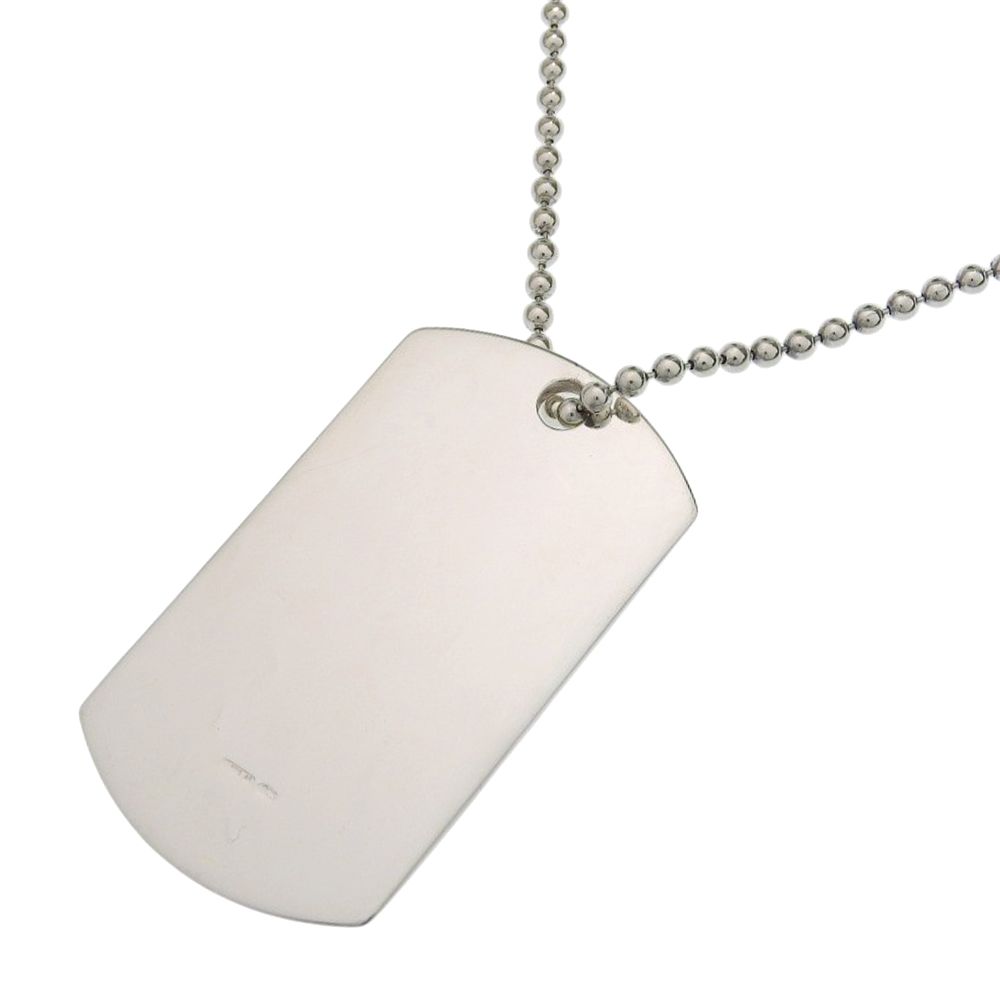 Gucci Dog Tag Ball Chain 925 Sterling Silver Necklace — view 3