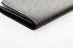 Louis Vuitton Card Case Envelope Carte de Visite NM Taiga Leather Business — view 5