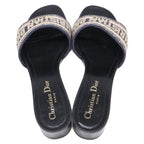Dior Dway Logo Embroidery Heels — view 6
