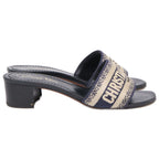 Dior Dway Logo Embroidery Heels — view 5