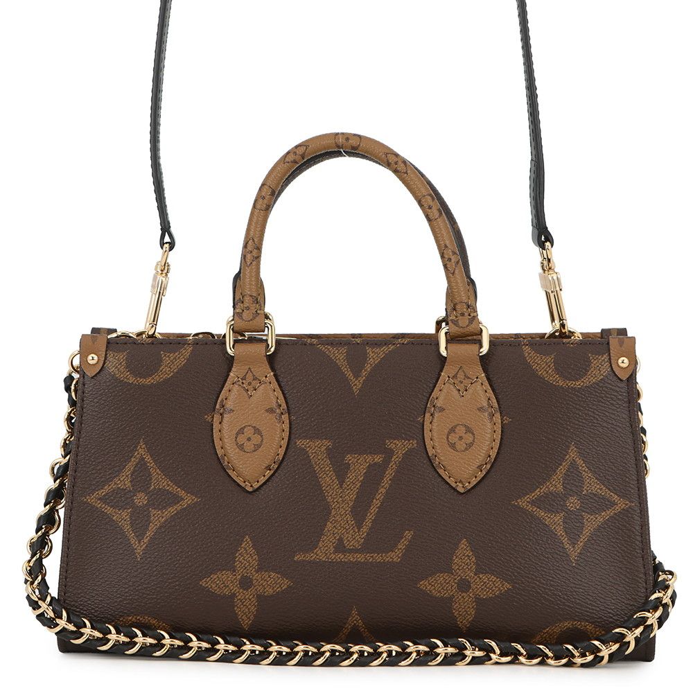 Louis Vuitton Handbag Monogram Reverse Giant On The Go East West Chain