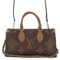 Louis Vuitton Handbag Monogram Reverse Giant On The Go East West Chain