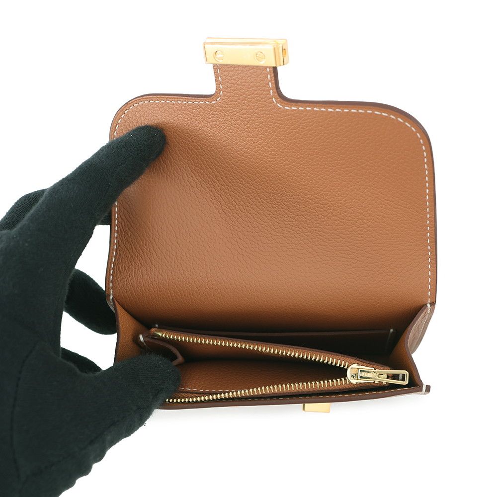 Hermes Wallet Constance Slim Gold — view 6