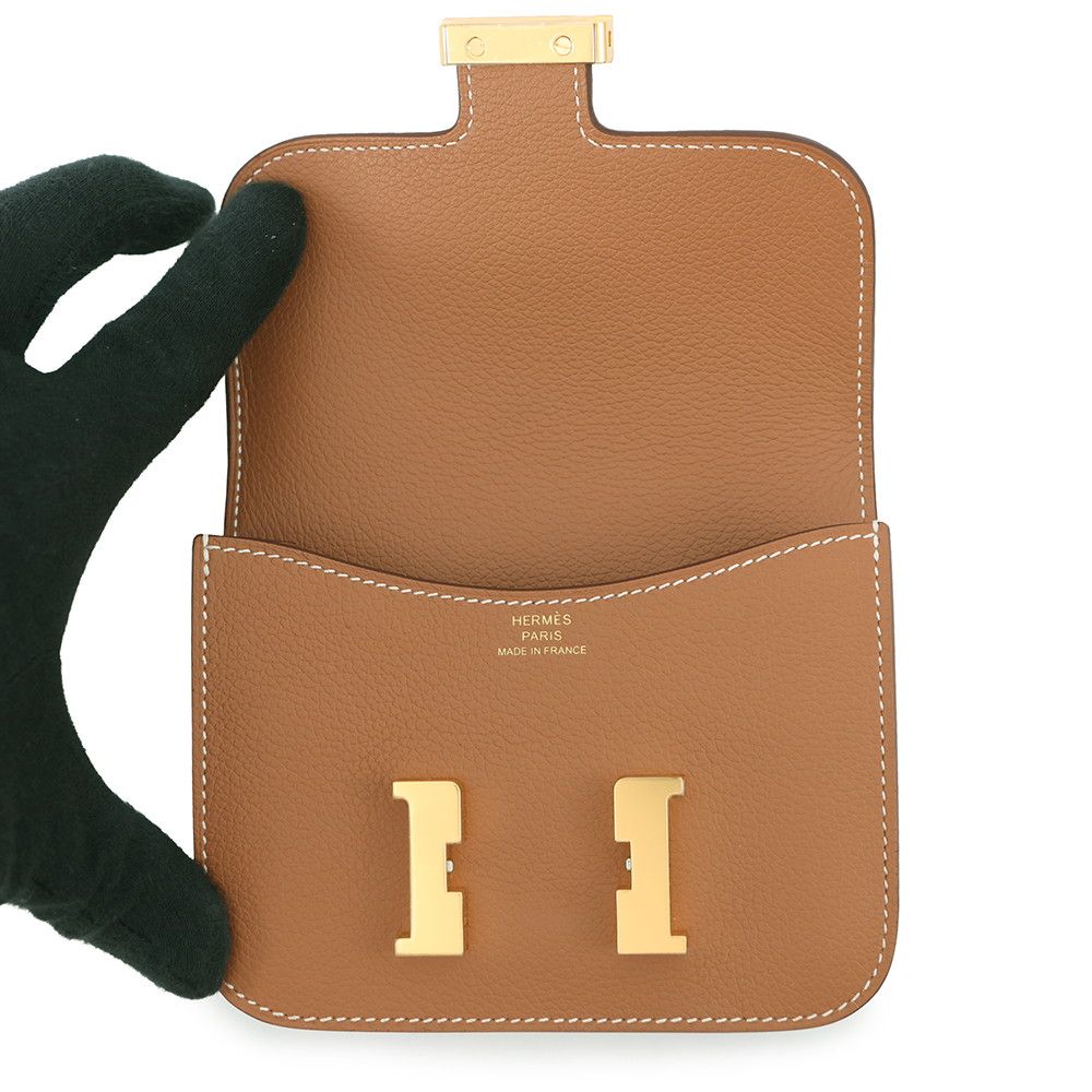 Hermes Wallet Constance Slim Gold — view 5