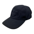 Prada Hat Logo Embroidery Baseball Cap M Wool Black