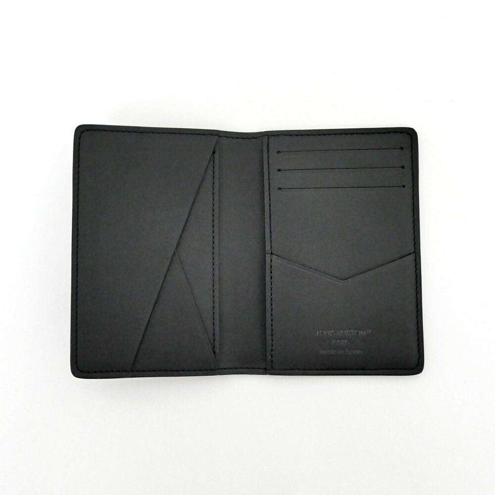 Louis Vuitton Card Case Organizer de Poche Black Monogram Shadow Holder — view 6