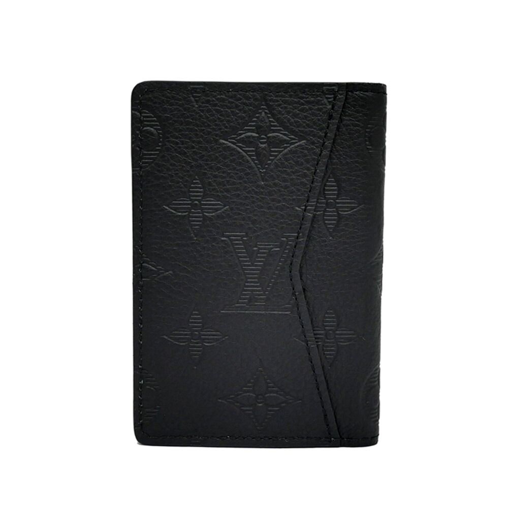 Louis Vuitton Card Case Organizer de Poche Black Monogram Shadow Holder — view 2