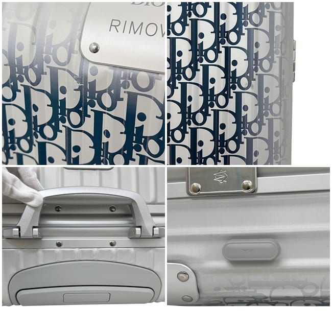 Dior Rimowa Suitcase Cabin Silver Navy Indigo Oblique 925.90 Carry Case 4 — view 7