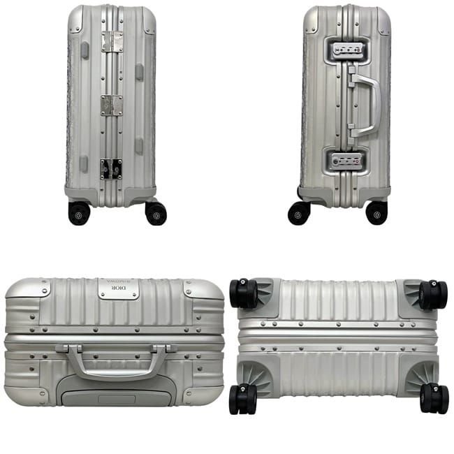Dior Rimowa Suitcase Cabin Silver Navy Indigo Oblique 925.90 Carry Case 4 — view 2