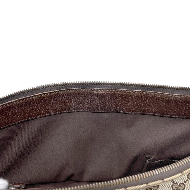 Gucci Shoulder Bag Beige Brown GG Canvas — view 5