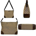Gucci Shoulder Bag Beige Brown GG Canvas — view 2
