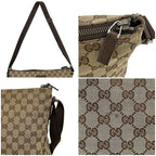 Gucci Shoulder Bag Beige Brown GG Canvas — view 6