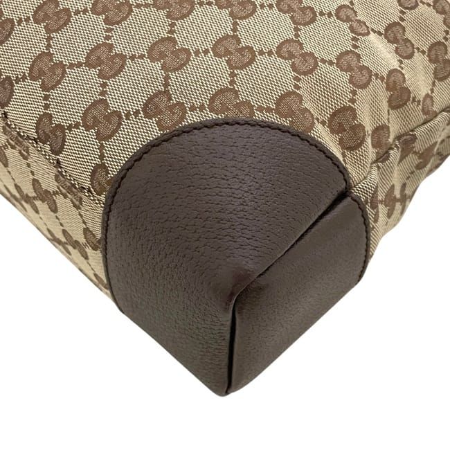 Gucci Shoulder Bag Beige Brown GG Canvas — view 8