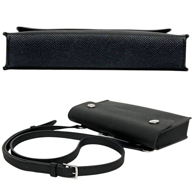Hermes Shoulder Bag Naptogo Black Leather Epsom — view 3