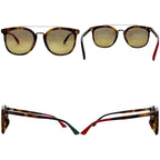 Gucci Sunglasses Brown Tortoiseshell Style Wellington Acetate Metal Eyewear — view 2