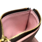 Louis Vuitton Trifold Wallet Portefeuille Victorine Brown Pink Rosevalerine — view 7