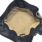 Loewe Drawstring Shoulder Bag Flamenco Clutch Black Logo Leather Napa Calfskin — view 3