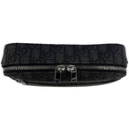Dior Shoulder Bag Safari Messenger Black Oblique Crossbody Canvas Leather — view 4
