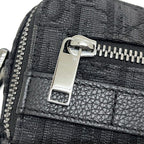 Dior Shoulder Bag Safari Messenger Black Oblique Crossbody Canvas Leather — view 8