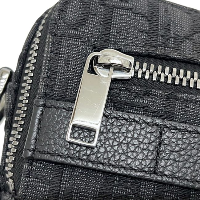 Dior Shoulder Bag Safari Messenger Black Oblique Crossbody Canvas Leather — view 8