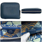 Hermes Coin Case Azap Compact Silk in Navy Wallet Purse Leather — view 2