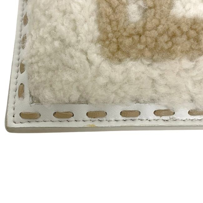 Fendi Phone Pouch White Beige 219 Case Leather — view 7