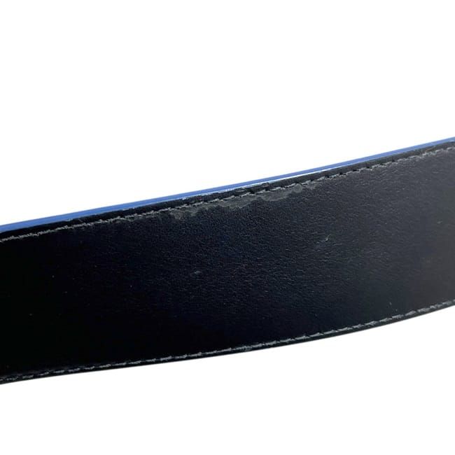 Louis Vuitton Belt Ceinture LV Line Black Blue Monogram Eclipse Reversible — view 7