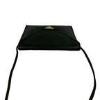 Saint Laurent Vintage YSL Logo Leather Shoulder Bag Black — view 4