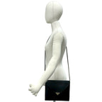 Saint Laurent Vintage YSL Logo Leather Shoulder Bag Black — view 2