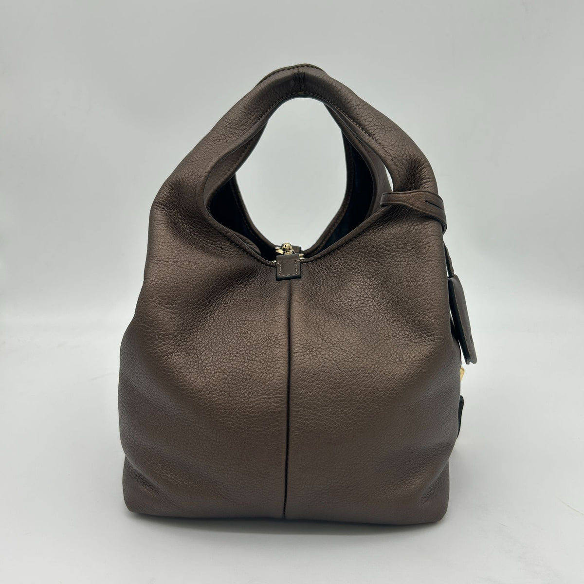 Loewe Karie Tote Canvas Leather Gold — view 4
