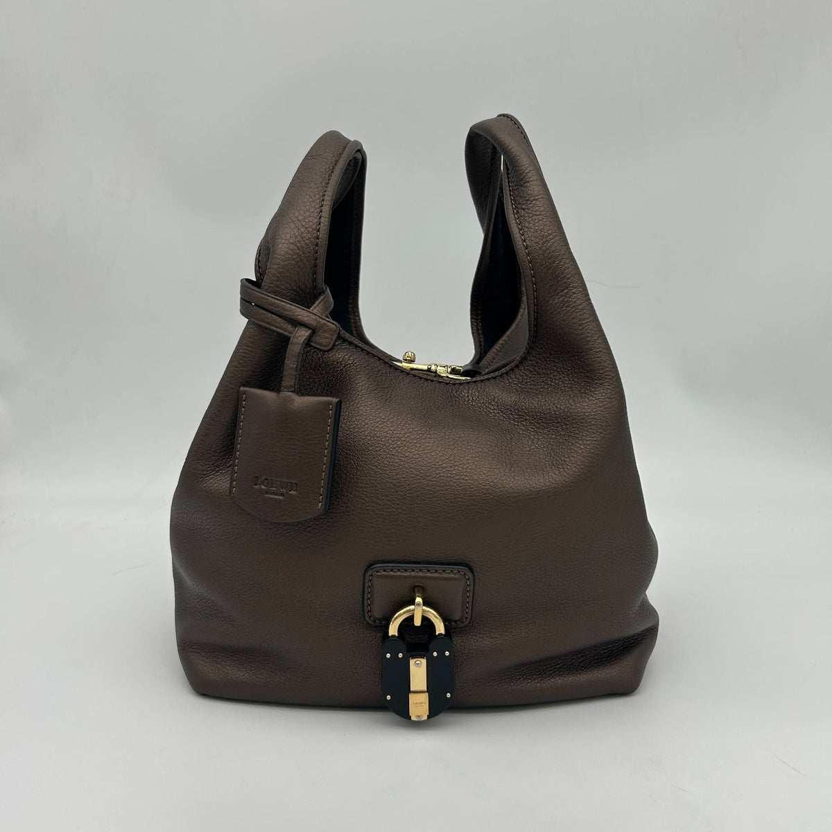 Loewe Karie Tote Canvas Leather Gold